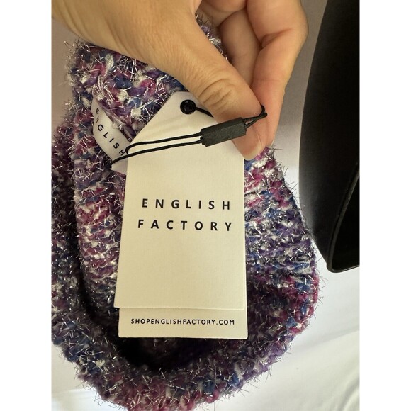 English Factory NWT Colorful Fuzzy Mini Skirt Women’s Size Small - Picture 5 of 5